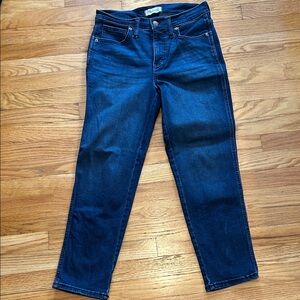 Madewell Dark Blue Straight Leg Jeans